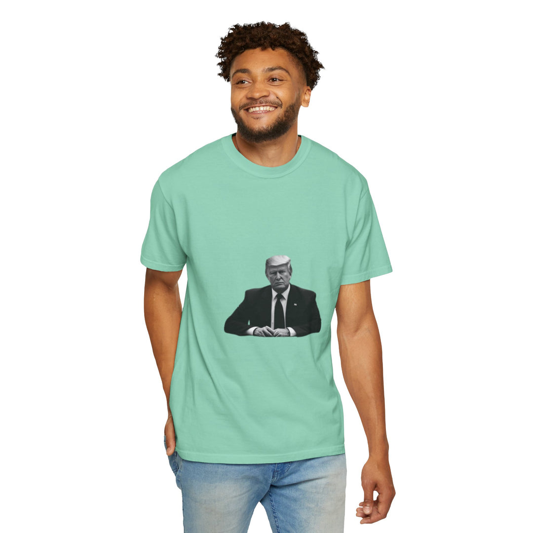 Unisex Garment-Dyed T-shirt with Donald Trump image