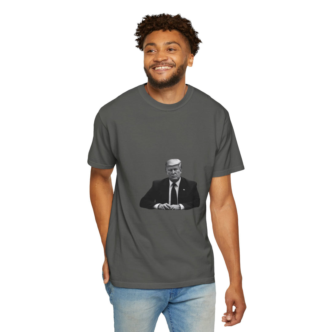 Unisex Garment-Dyed T-shirt with Donald Trump image